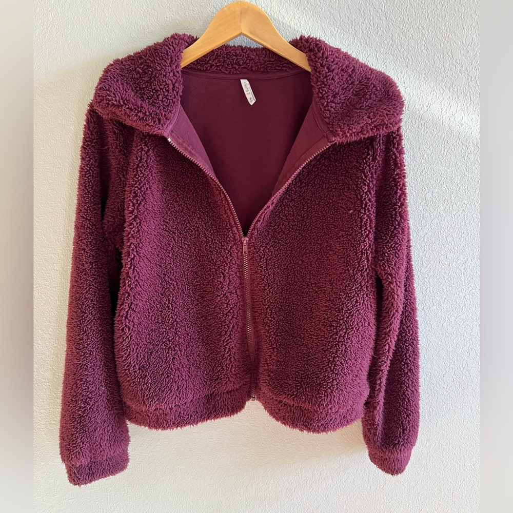 Z Supply Zip Up Fleece Sweatshirt